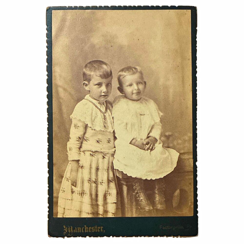 1888 Ella Clyde Miller Nicholson PA Cabinet Card Manchester Factoryville